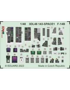 F-14B SPACE 1/48 GREAT WALL HOBBY, 1/48 - Eduard Accessories 3DL48143 2