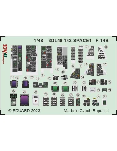 [NO_DESC] F-14B SPACE 1/48 GREAT WALL HOBBY, 1/48 - Eduard Accessor...