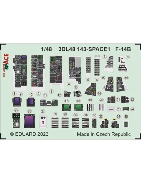 [NO_DESC] F-14B SPACE 1/48 GREAT WALL HOBBY, 1/48 - Eduard Accessor...