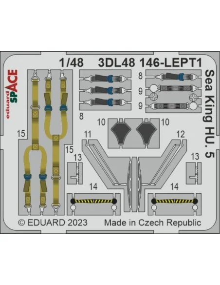 Sea King HU.5 SPACE 1/48 AIRFIX, 1/48 - Eduard Accessories 3DL48146