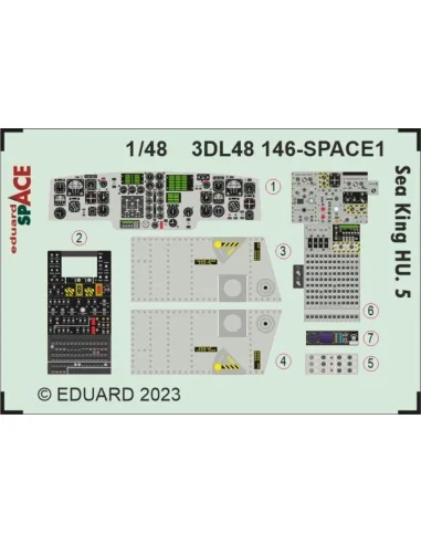 [NO_DESC] Sea King HU.5 SPACE 1/48 AIRFIX, 1/48 - Eduard Accessorie...