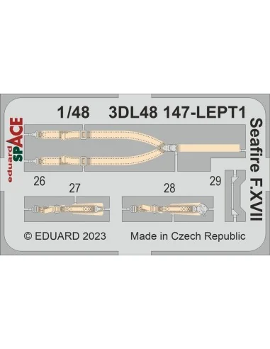 Seafire F.XVII SPACE, 1/48 - Eduard Accessories 3DL48147