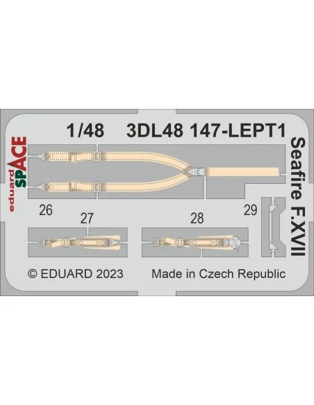Seafire F.XVII SPACE, 1/48 - Eduard Accessories 3DL48147