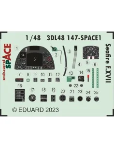 Seafire F.XVII SPACE, 1/48 - Eduard Accessories 3DL48147 2
