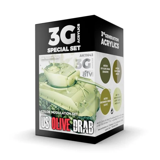 MODULATION US OLIVE DRAB 3G - AK Interactive AK11643 MODULATION US OLIVE DRAB 3G - AK Interactive AK11643