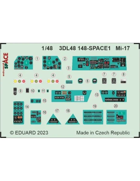 Mi-17 SPACE, 1/48 - Eduard Accessories 3DL48148