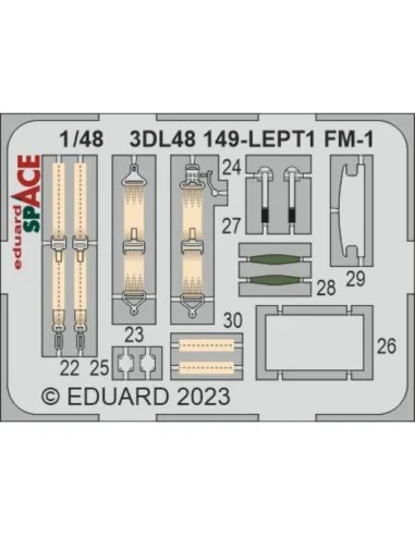 FM-1 SPACE, 1/48 - Eduard Accessories 3DL48149
