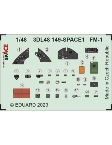 FM-1 SPACE, 1/48 - Eduard Accessories 3DL48149