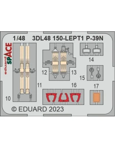 P-39N SPACE, 1/48 - Eduard Accessories 3DL48150