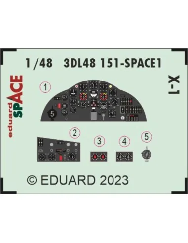 [NO_DESC] X-1 SPACE, 1/48 - Eduard Accessories 3DL48151