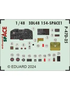 [NO_DESC] P-47D-25 SPACE, 1/48 - Eduard Accessories 3DL48154