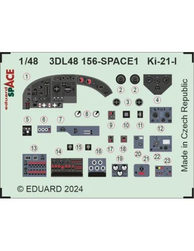 [NO_DESC] Ki-21-I SPACE 1/48 ICM, 1/48 - Eduard Accessories 3DL48156
