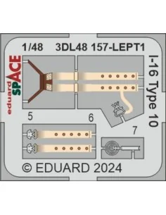 I-16 Type 10 SPACE 1/48 EDUARD, 1/48 - Eduard Accessories 3DL48157