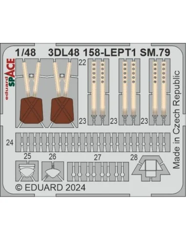 [NO_DESC] SM.79 SPACE 1/48 EDUARD, 1/48 - Eduard Accessories 3DL48158
