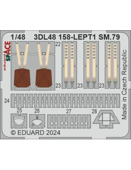 SM.79 SPACE 1/48 EDUARD, 1/48 - Eduard Accessories 3DL48158