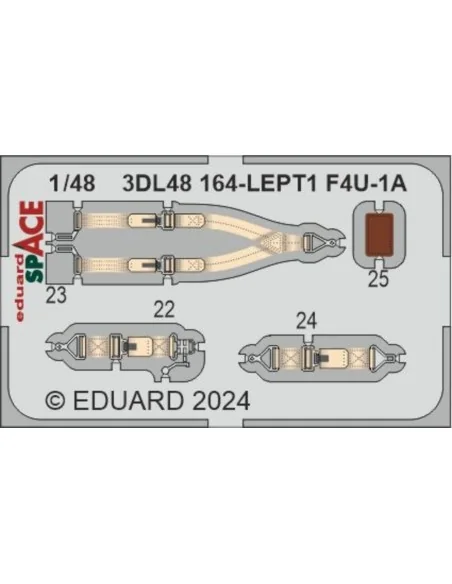 F4U-1A SPACE 1/48 MAGIC FACTORY, 1/48 - Eduard Accessories 3DL48164