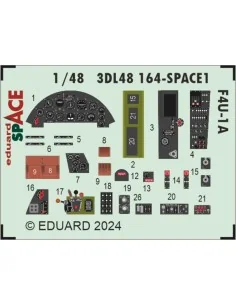 F4U-1A SPACE 1/48 MAGIC FACTORY, 1/48 - Eduard Accessories 3DL48164 2