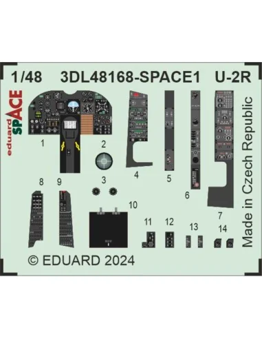 U-2R SPACE 1/48 HOBBY BOSS, 1/48 - Eduard Accessories 3DL48168