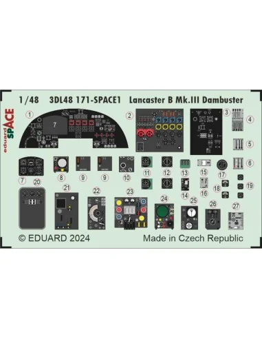 Lancaster B Mk.III Dambuster SPACE 1/48 HKM, 1/48 - Eduard Accessor...