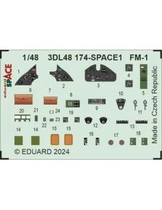 FM-1 SPACE TAMIYA, 1/48 - Eduard Accessories 3DL48174