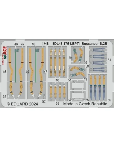 Buccaneer S.2B SPACE AIRFIX, 1/48 - Eduard Accessories 3DL48175