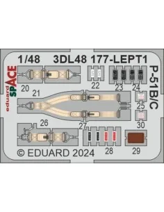 P-51B/C SPACE EDUARD, 1/48 - Eduard Accessories 3DL48177 2