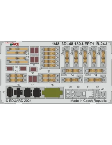 B-24J SPACE HOBBY BOSS, 1/48 - Eduard Accessories 3DL48180