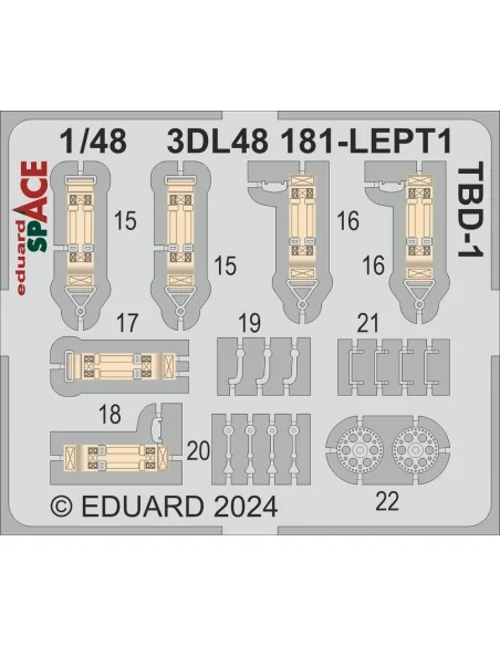 TBD-1 SPACE HOBBY BOSS, 1/48 - Eduard Accessories 3DL48181