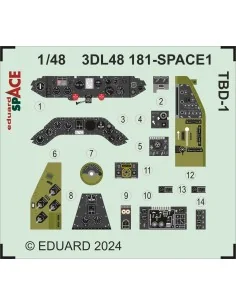 TBD-1 SPACE HOBBY BOSS, 1/48 - Eduard Accessories 3DL48181 2
