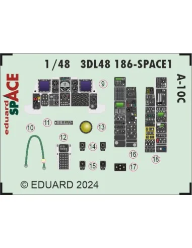 A-10C SPACE, 1/48 - Eduard Accessories 3DL48186