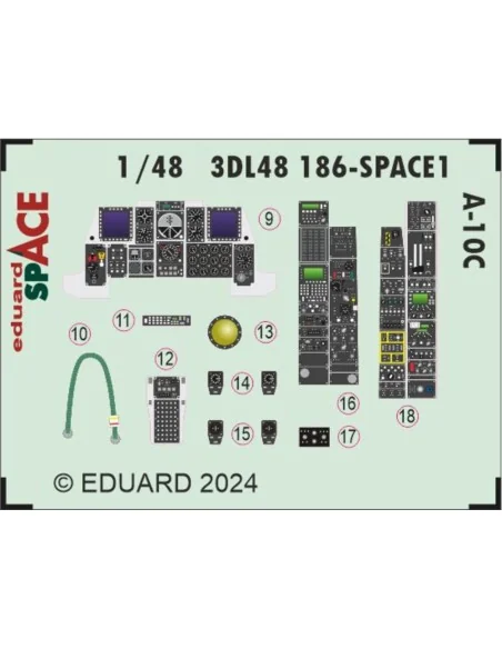 [NO_DESC] A-10C SPACE, 1/48 - Eduard Accessories 3DL48186