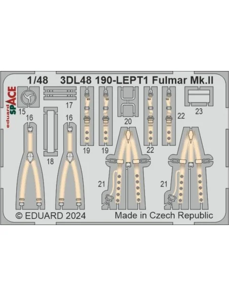 Fulmar Mk.II SPACE, 1/48 - Eduard Accessories 3DL48190