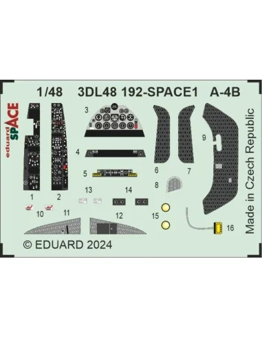 A-4B SPACE, 1/48 - Eduard Accessories 3DL48192