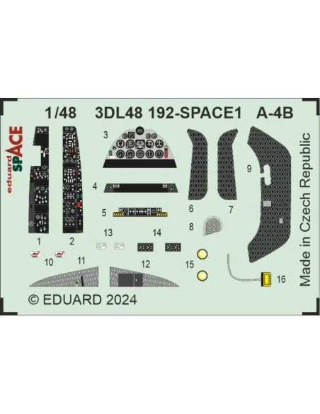 A-4B SPACE, 1/48 - Eduard Accessories 3DL48192