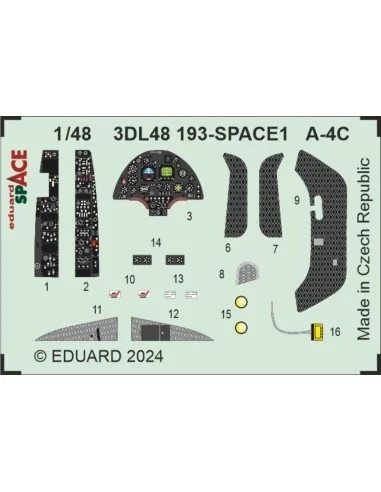 A-4C SPACE, 1/48 - Eduard Accessories 3DL48193