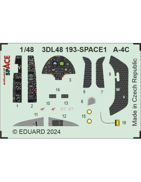 A-4C SPACE, 1/48 - Eduard Accessories 3DL48193