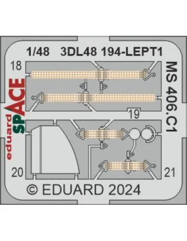 MS 406.C1 SPACE, 1/48 - Eduard Accessories 3DL48194
