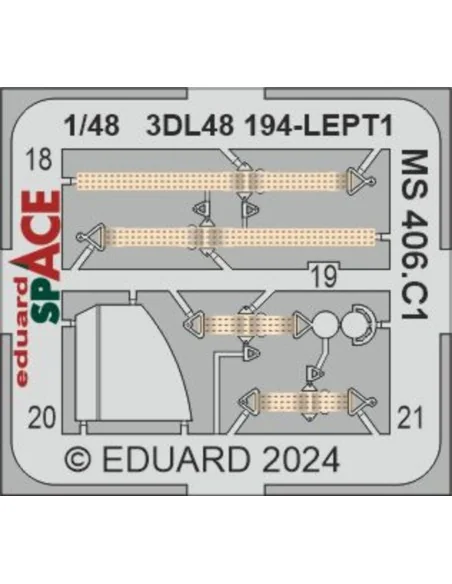 MS 406.C1 SPACE, 1/48 - Eduard Accessories 3DL48194