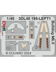 Bulldog Mk.II SPACE, 1/48 - Eduard Accessories 3DL48195