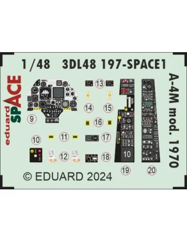 A-4M mod. 1970 SPACE MAGIC FACTORY, 1/48 - Eduard Accessories 3DL48197