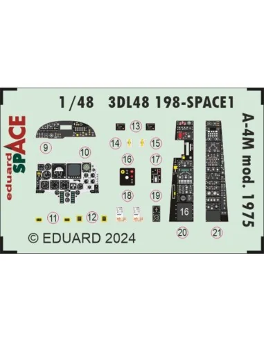 A-4M mod. 1975 SPACE MAGIC FACTORY, 1/48 - Eduard Accessories 3DL48198