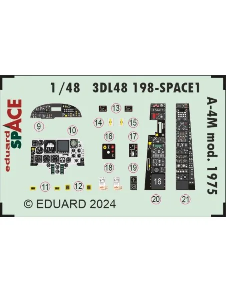 A-4M mod. 1975 SPACE MAGIC FACTORY, 1/48 - Eduard Accessories 3DL48198
