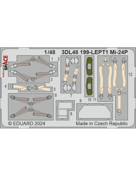 Mi-24P SPACE, 1/48 - Eduard Accessories 3DL48199