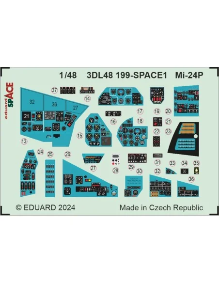 Mi-24P SPACE, 1/48 - Eduard Accessories 3DL48199
