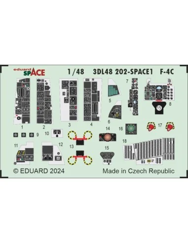 F-4C SPACE, 1/48 - Eduard Accessories 3DL48202