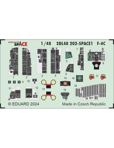 F-4C SPACE, 1/48 - Eduard Accessories 3DL48202