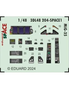 MiG-35 SPACE HOBBY BOSS, 1/48 - Eduard Accessories 3DL48204 2