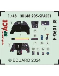 Bf 109G-4 SPACE EDUARD, 1/48 - Eduard Accessories 3DL48205 2