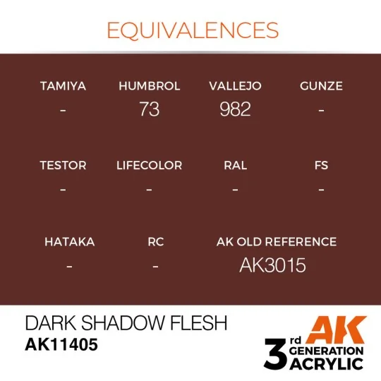 Dark Shadow Flesh - AK Interactive AK11405 Dark Shadow Flesh - AK Interactive AK11405