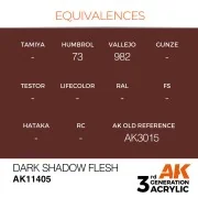 Dark Shadow Flesh - AK Interactive AK11405 Dark Shadow Flesh - AK Interactive AK11405